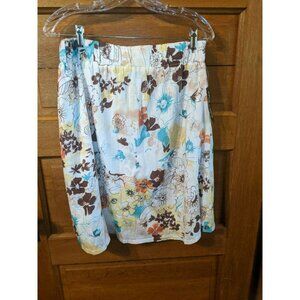 Zero 2 Nine Size S Floral Skirt Maternity Lined Stretchy Modest Womens